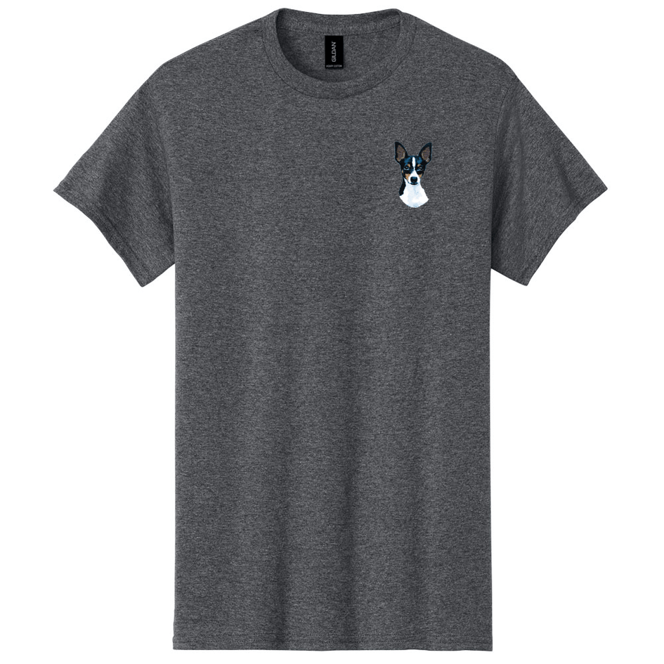 Toy Fox Terrier Embroidered Men's T-Shirt