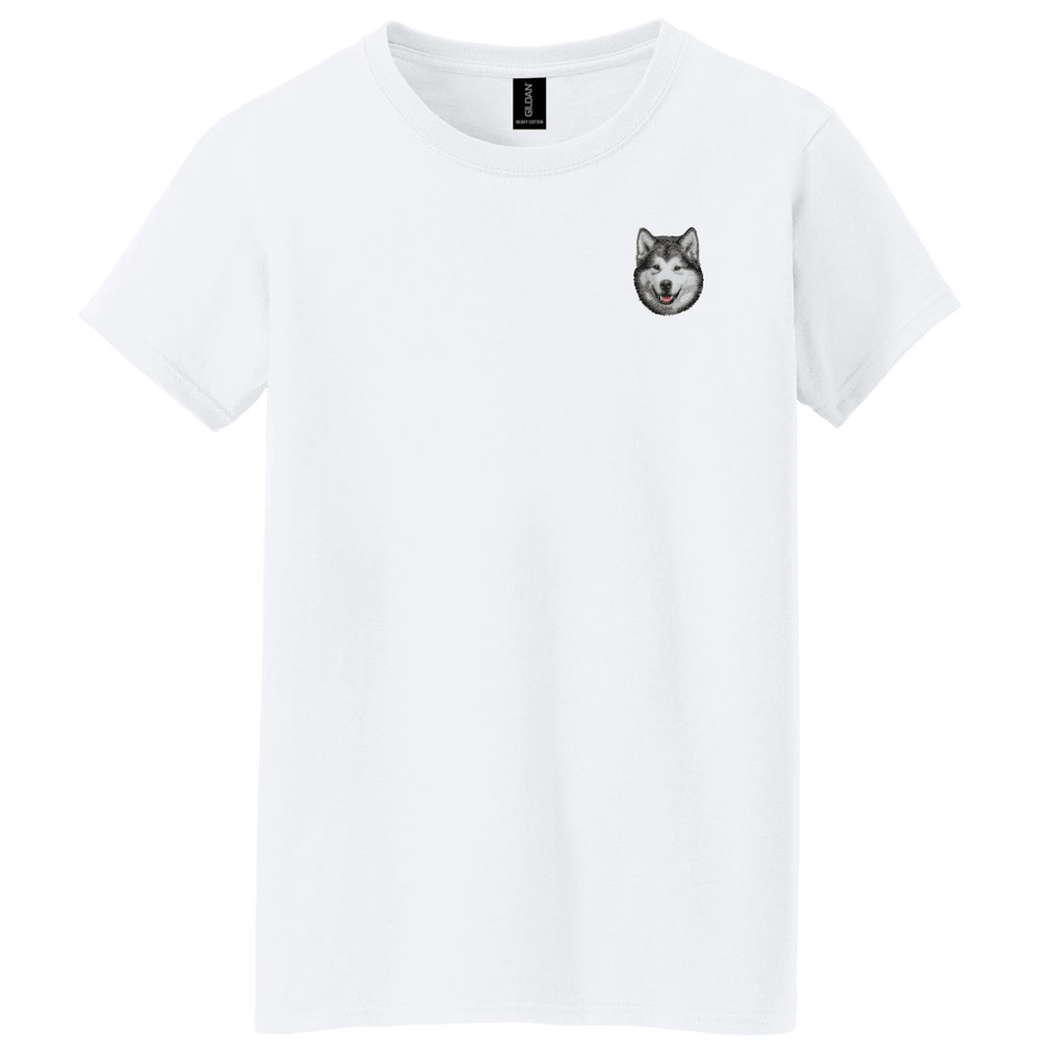 Alaskan Malamute Embroidered Women's T-Shirt