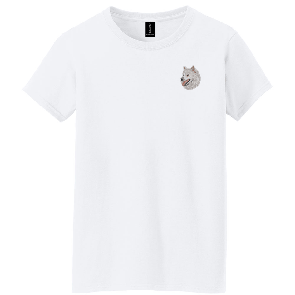 American Eskimo Dog Embroidered Women's T-Shirt