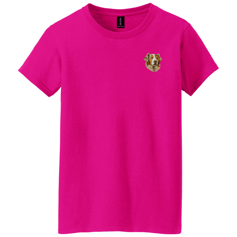 Australian Shepherd Embroidered Women's T-Shirt