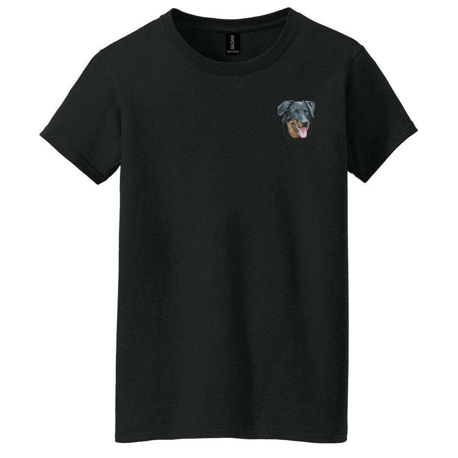 Beauceron Embroidered Women's T-Shirt