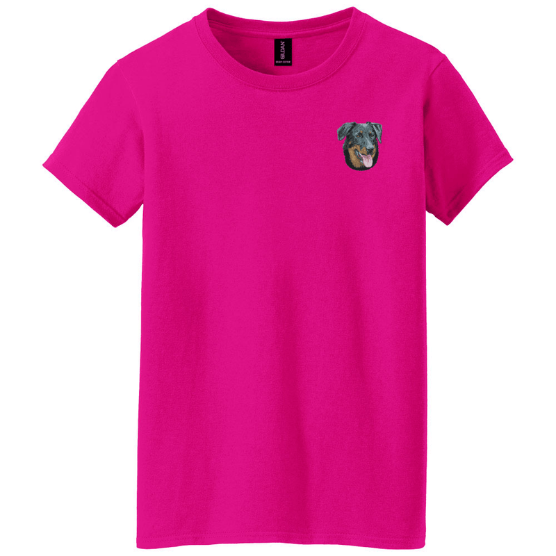 Beauceron Embroidered Women's T-Shirt