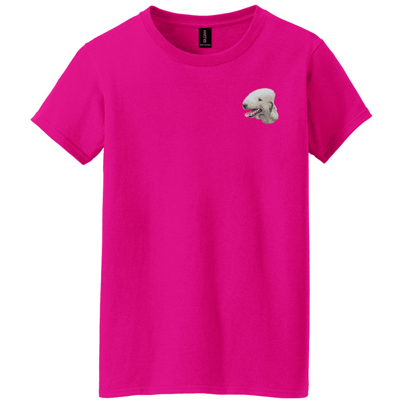 Bedlington Terrier Embroidered Women's T-Shirt