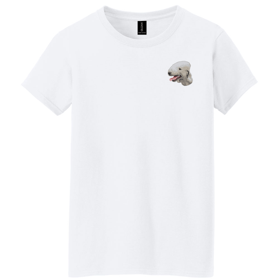Bedlington Terrier Embroidered Women's T-Shirt