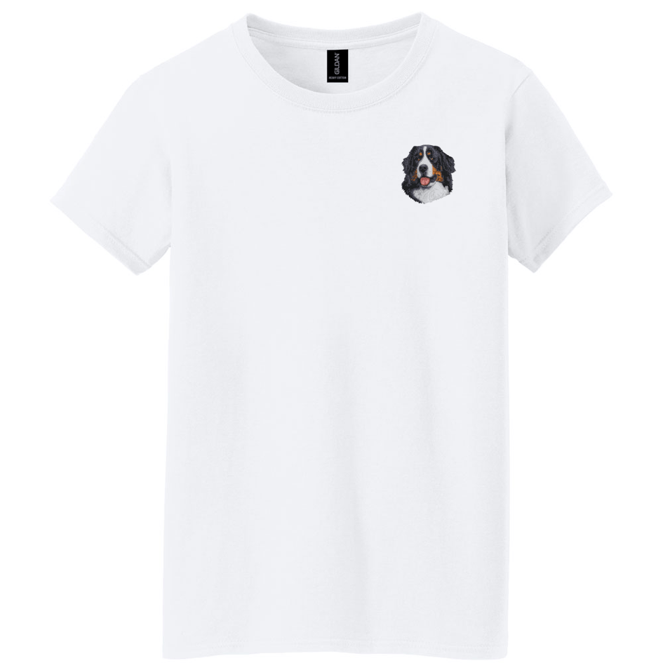 Bernese Mountain Dog Embroidered Women's T-Shirt