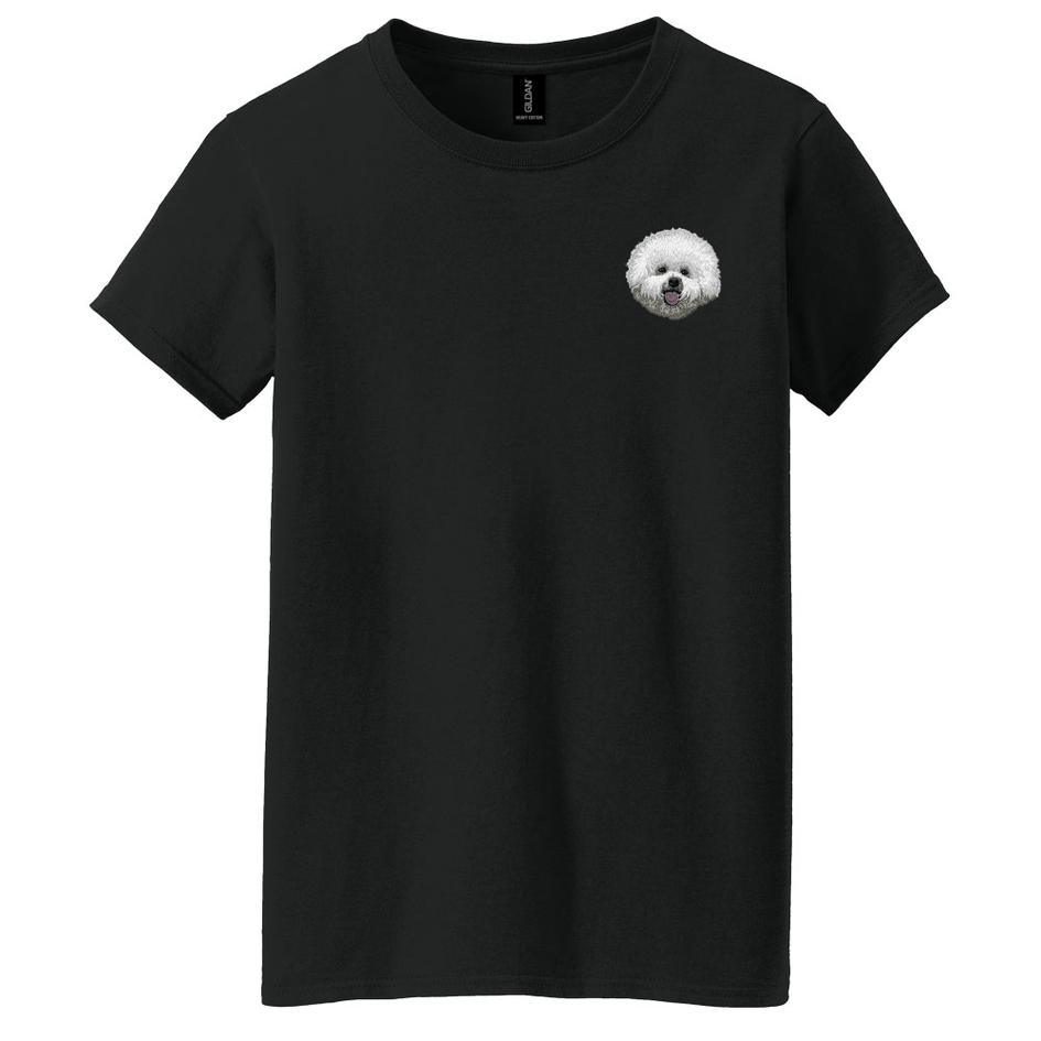Bichon Frise Embroidered Women's T-Shirt