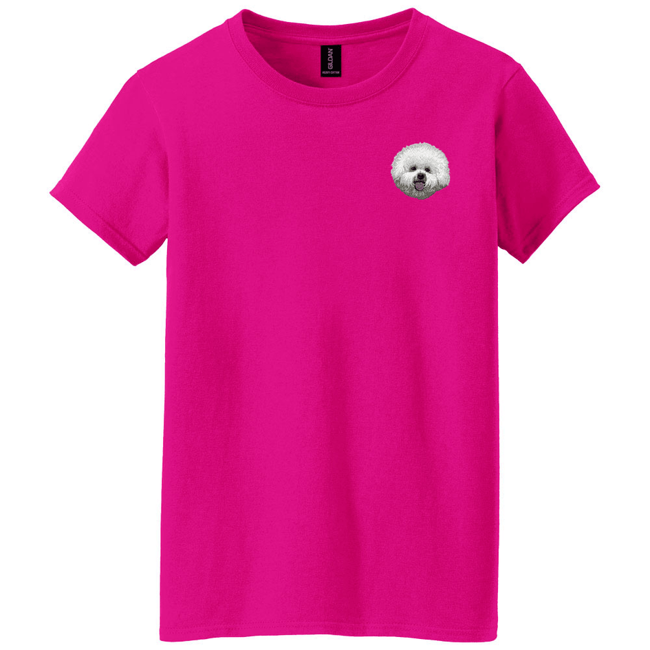 Bichon Frise Embroidered Women's T-Shirt