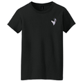 Border Collie Embroidered Women's T-Shirt