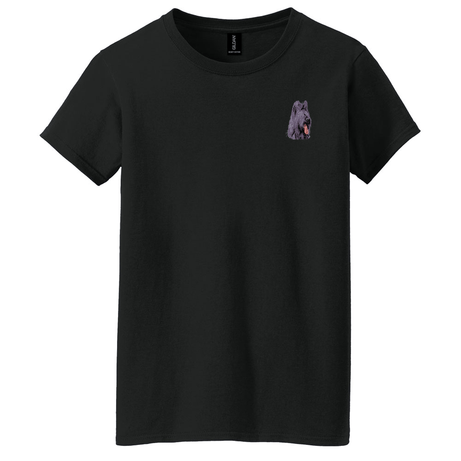 Briard Embroidered Women's T-Shirt