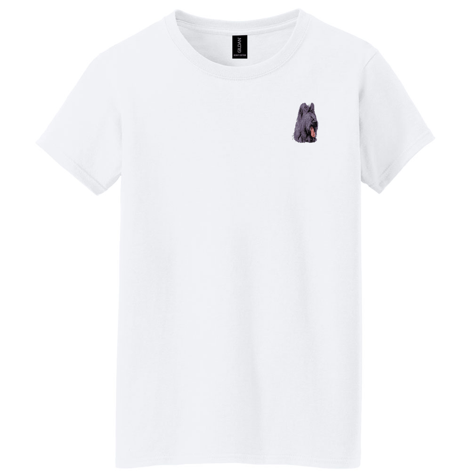Briard Embroidered Women's T-Shirt