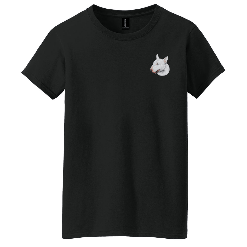 Bull Terrier Embroidered Women's T-Shirt