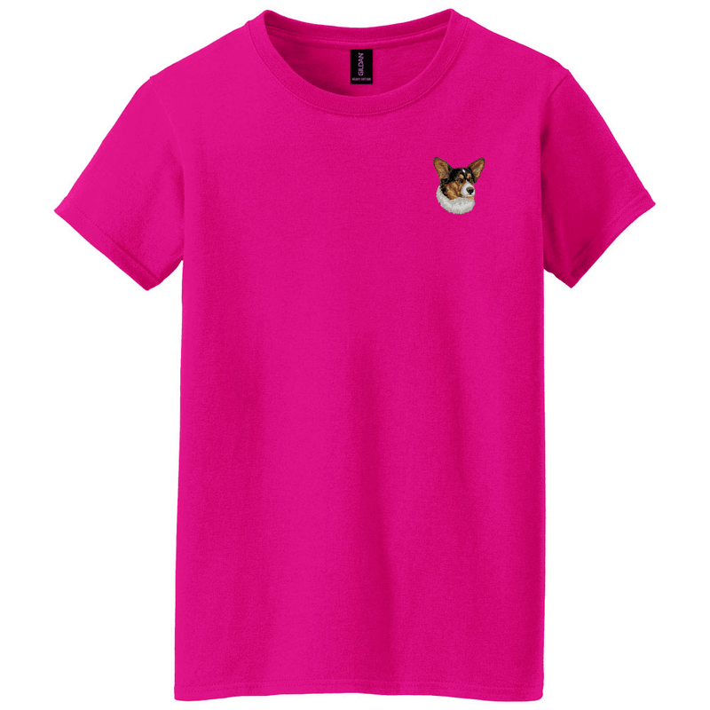 Cardigan Welsh Corgi Embroidered Women's T-Shirt
