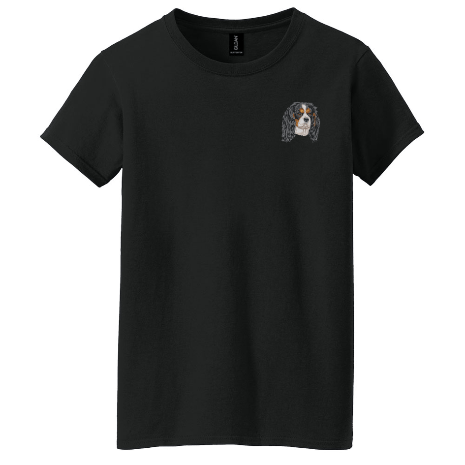 Cavalier King Charles Spaniel Embroidered Women's T-Shirt