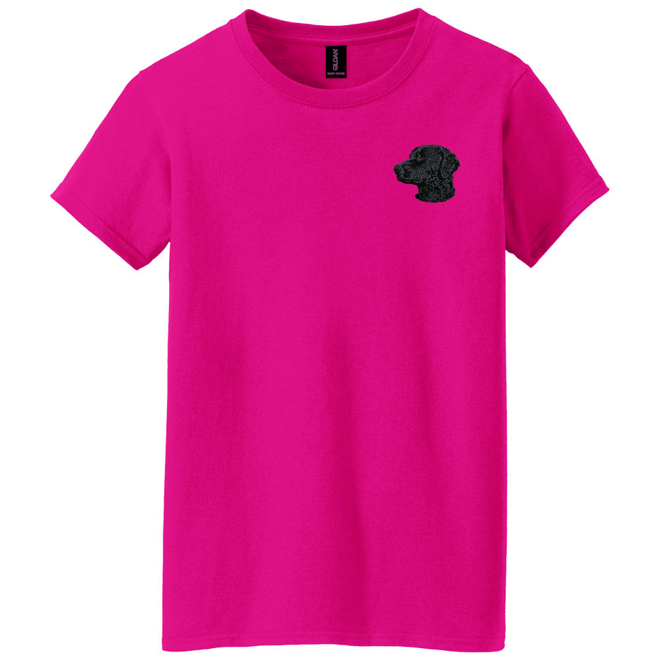 Curly-Coated Retriever Embroidered Women's T-Shirt