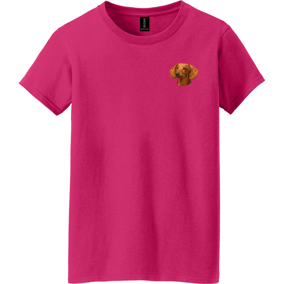 Dachshund Embroidered Women's T-Shirt
