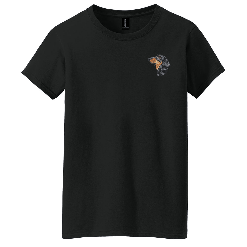 Dachshund Embroidered Women's T-Shirt