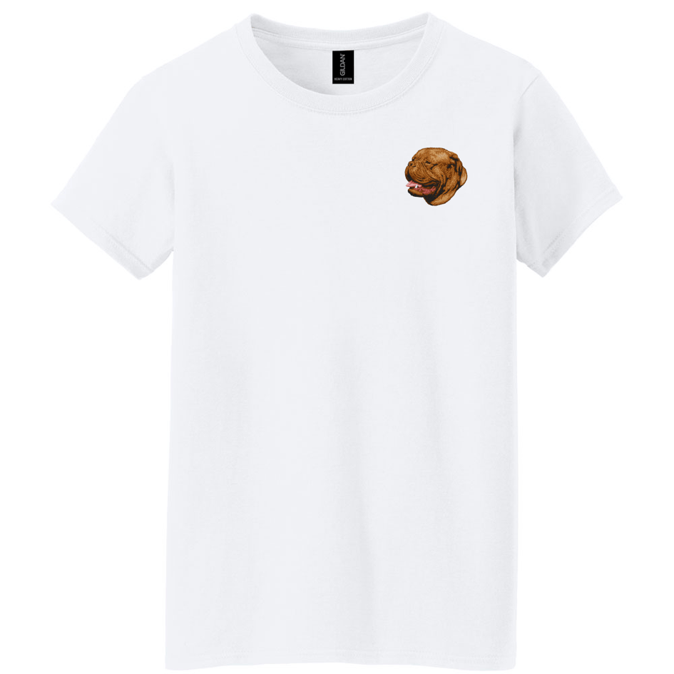 Dogue de Bordeaux Embroidered Women's T-Shirt