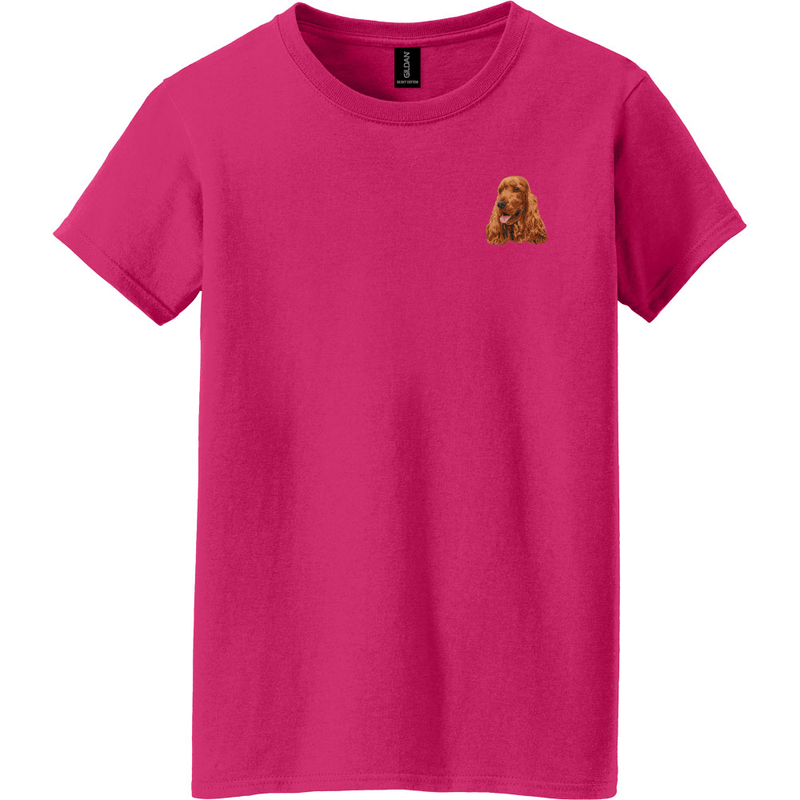 English Cocker Spaniel Embroidered Women's T-Shirt