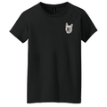 French Bulldog Embroidered Women's T-Shirt