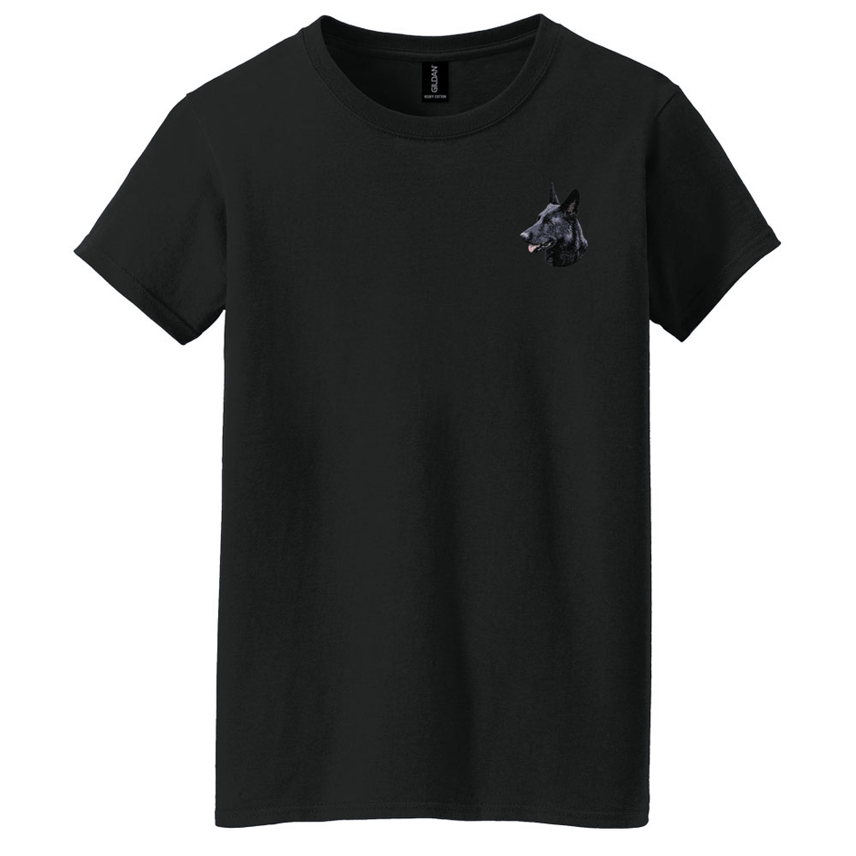 German Shepherd Dog Embroidered Women's T-Shirt