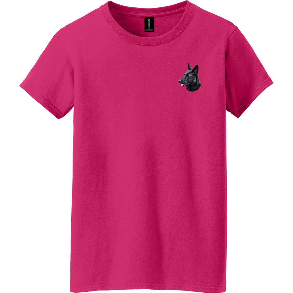 German Shepherd Dog Embroidered Women's T-Shirt