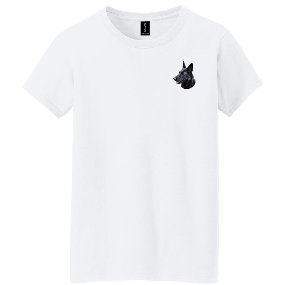 German Shepherd Dog Embroidered Women's T-Shirt
