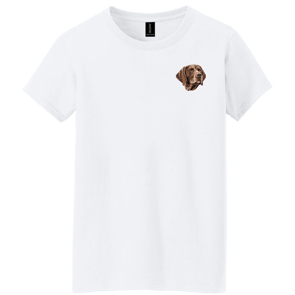 German Wirehaired Pointer Embroidered Women's T-Shirt