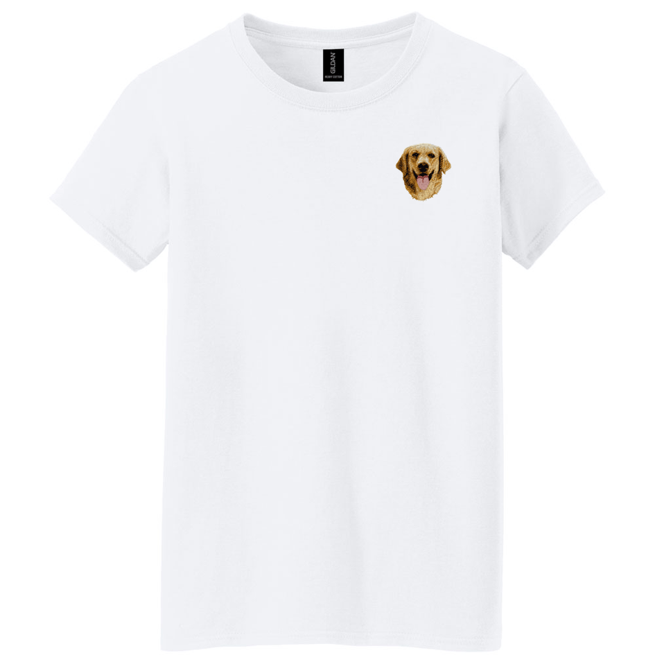 Golden Retriever Embroidered Women's T-Shirt