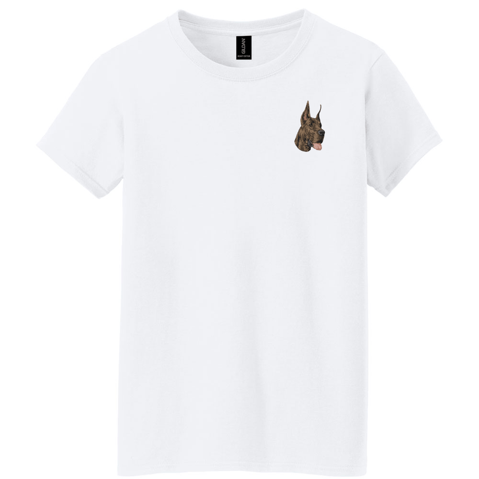Great Dane Embroidered Women's T-Shirt