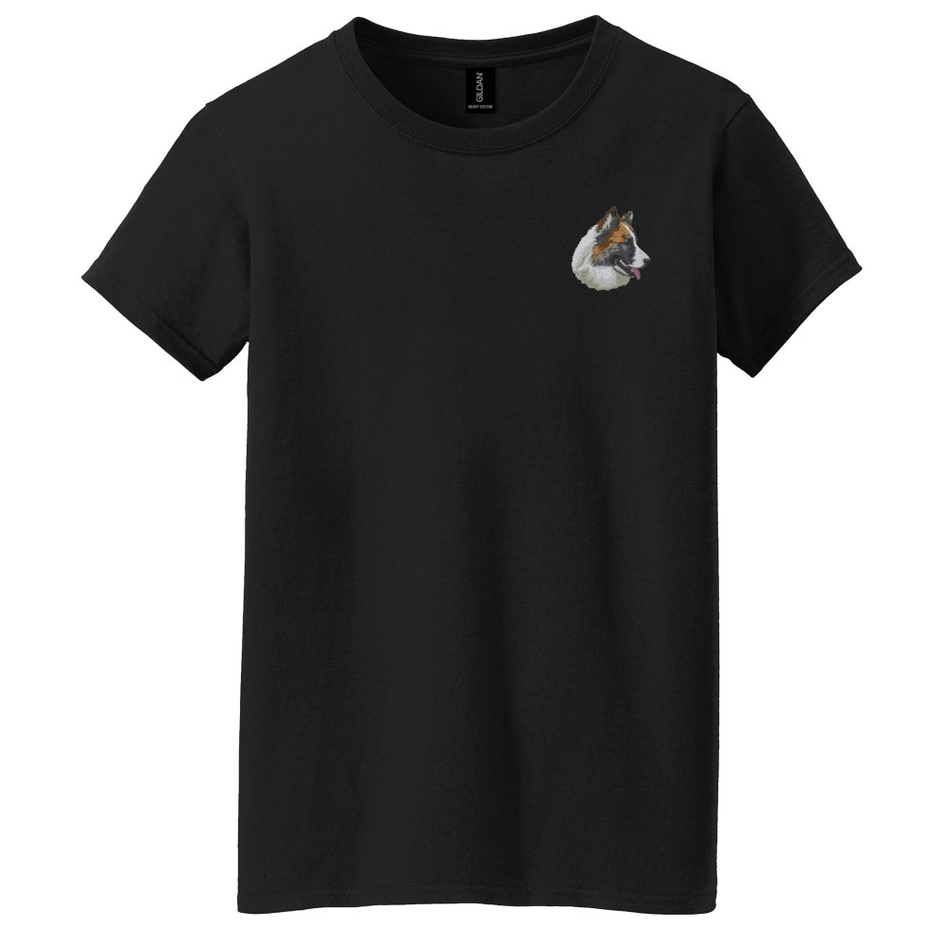 Icelandic Sheepdog Embroidered Women's T-Shirt