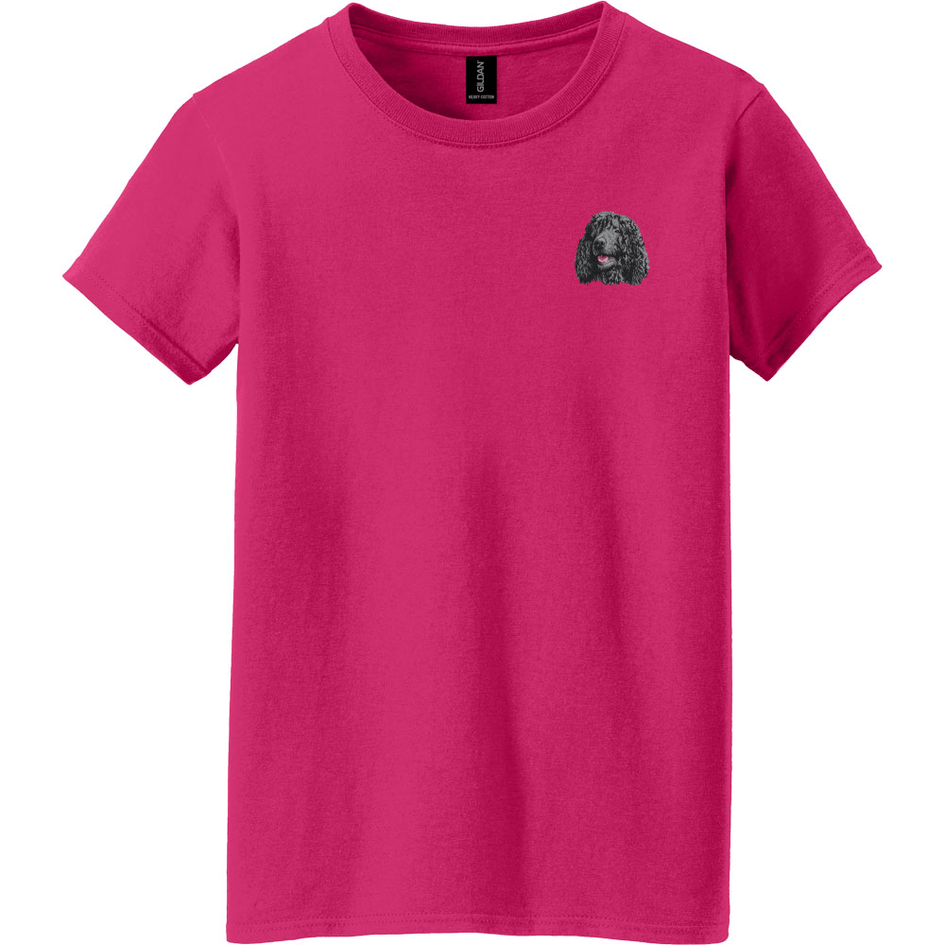 Irish Water Spaniel Embroidered Women's T-Shirt