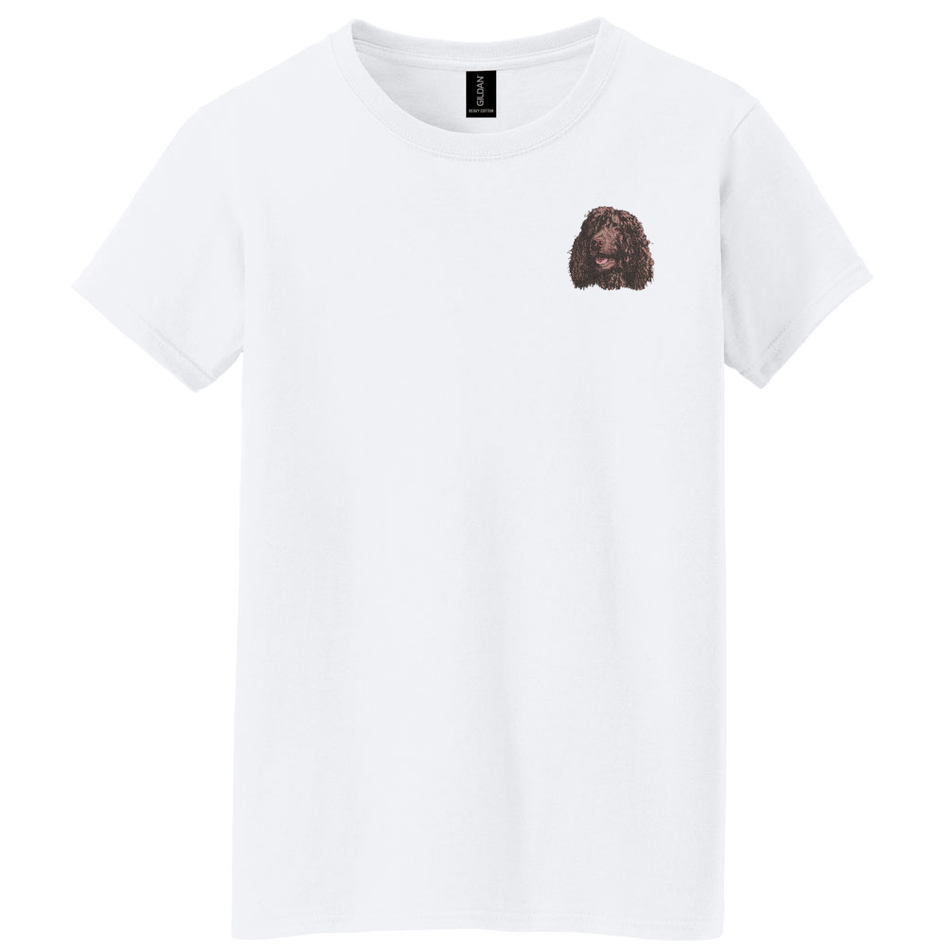 Irish Water Spaniel Embroidered Women's T-Shirt