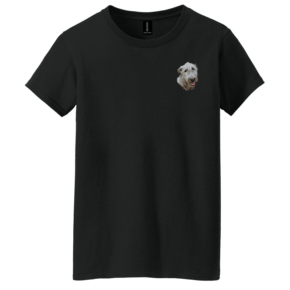 Irish Wolfhound Embroidered Women's T-Shirt