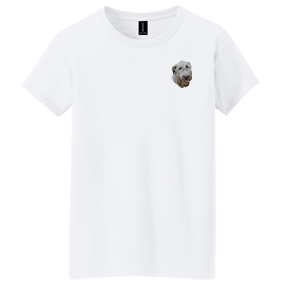 Irish Wolfhound Embroidered Women's T-Shirt