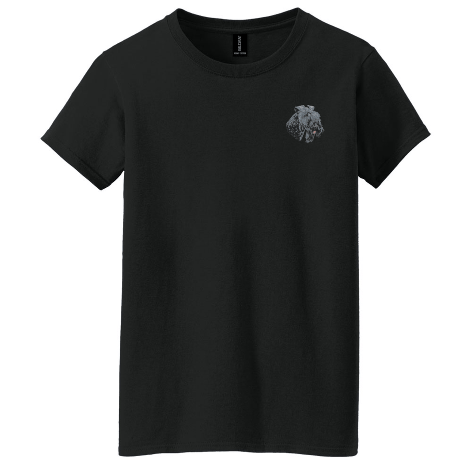 Kerry Blue Terrier Embroidered Women's T-Shirt