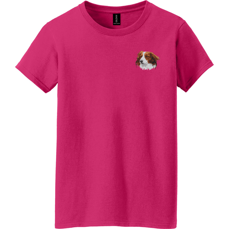 Nederlandse Kooikerhondje Embroidered Women's T-Shirt