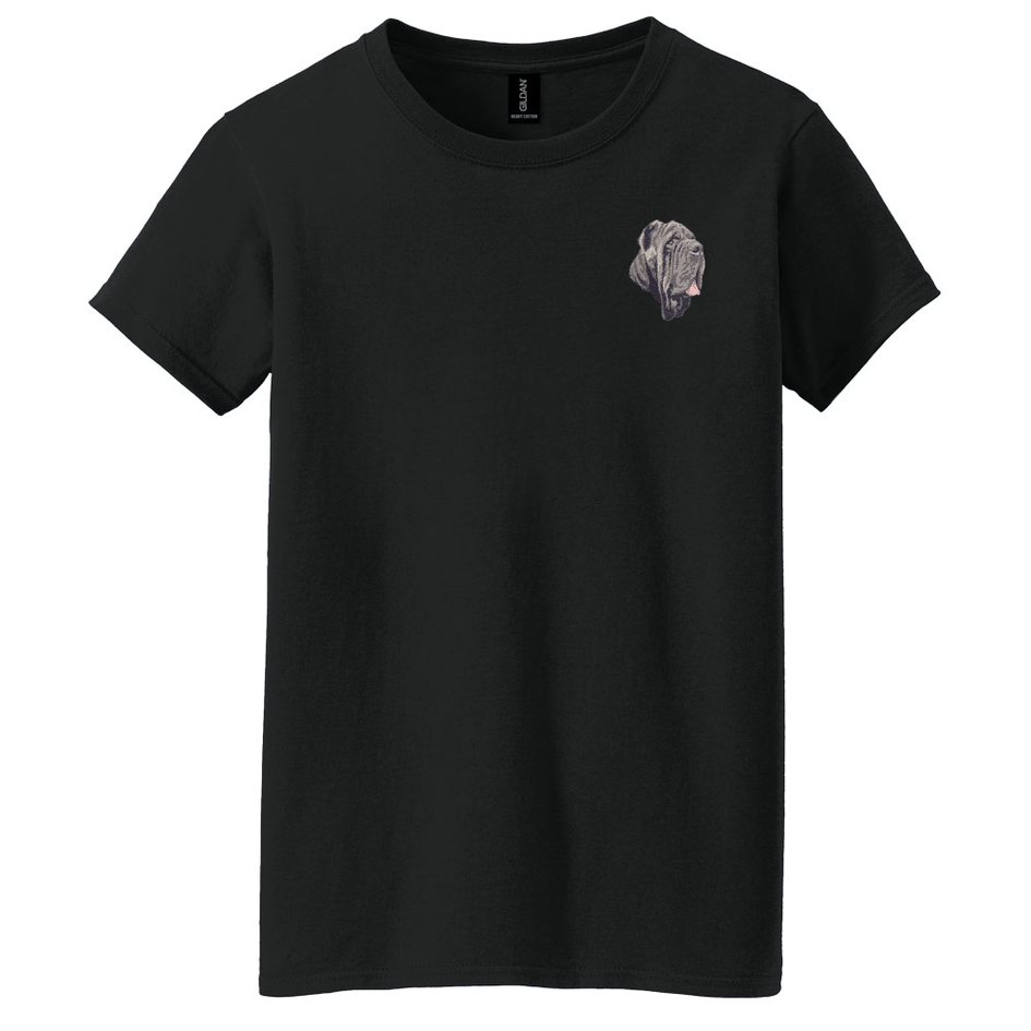 Neapolitan Mastiff Embroidered Women's T-Shirt