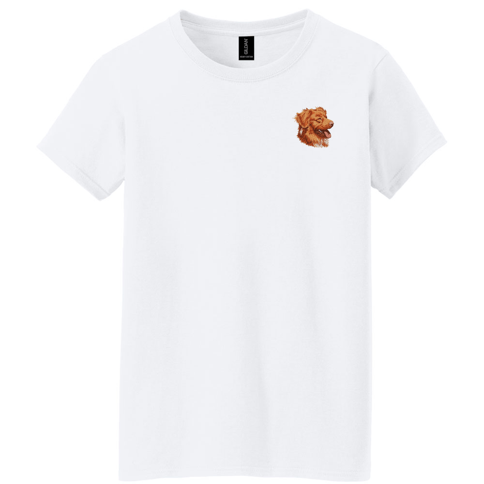 Nova Scotia Duck Tolling Retriever Embroidered Women's T-Shirt