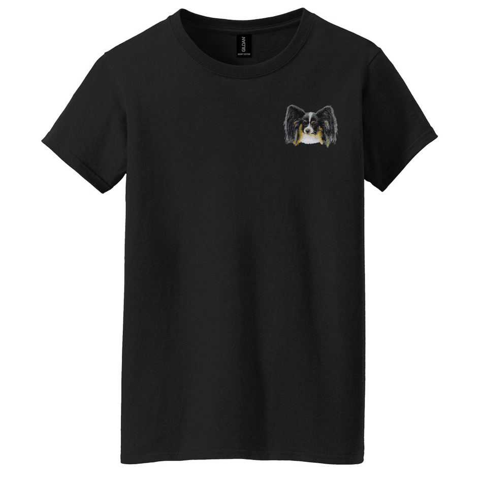 Papillon Embroidered Women's T-Shirt