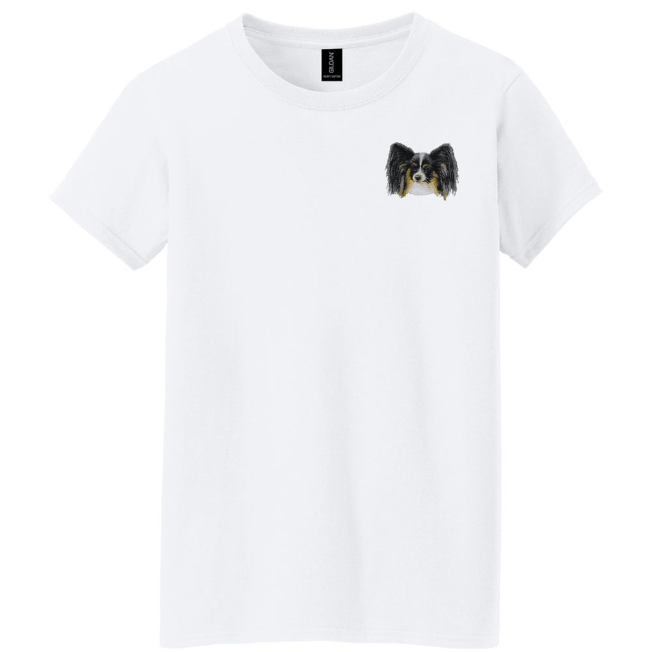 Papillon Embroidered Women's T-Shirt