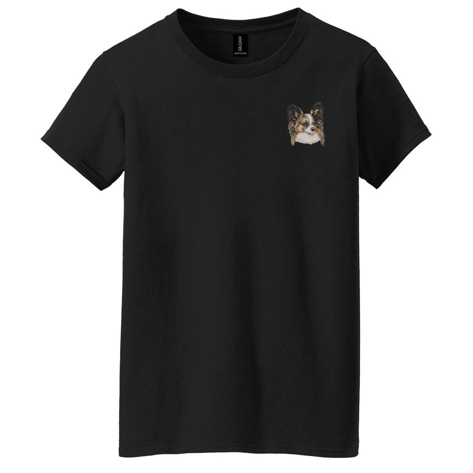 Papillon Embroidered Women's T-Shirt