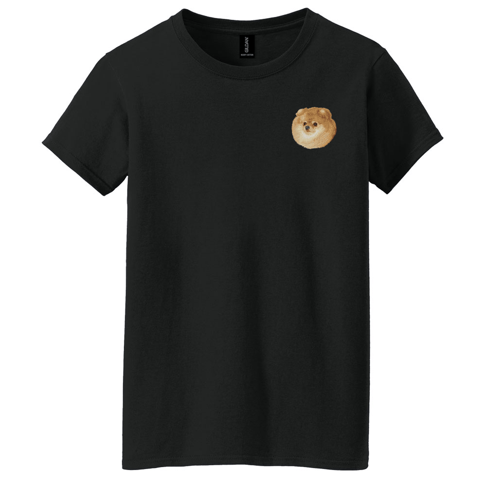 Pomeranian Embroidered Women's T-Shirt