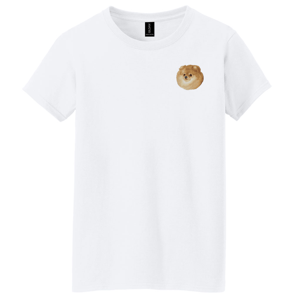 Pomeranian Embroidered Women's T-Shirt