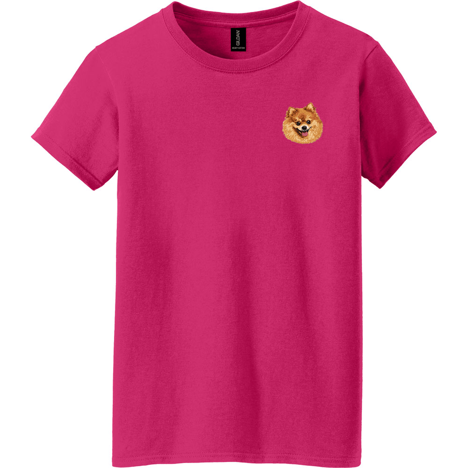 Pomeranian Embroidered Women's T-Shirt