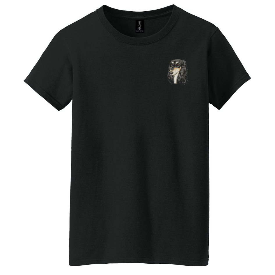 Saluki Embroidered Women's T-Shirt