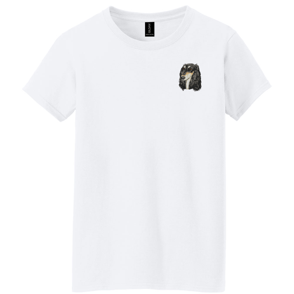Saluki Embroidered Women's T-Shirt