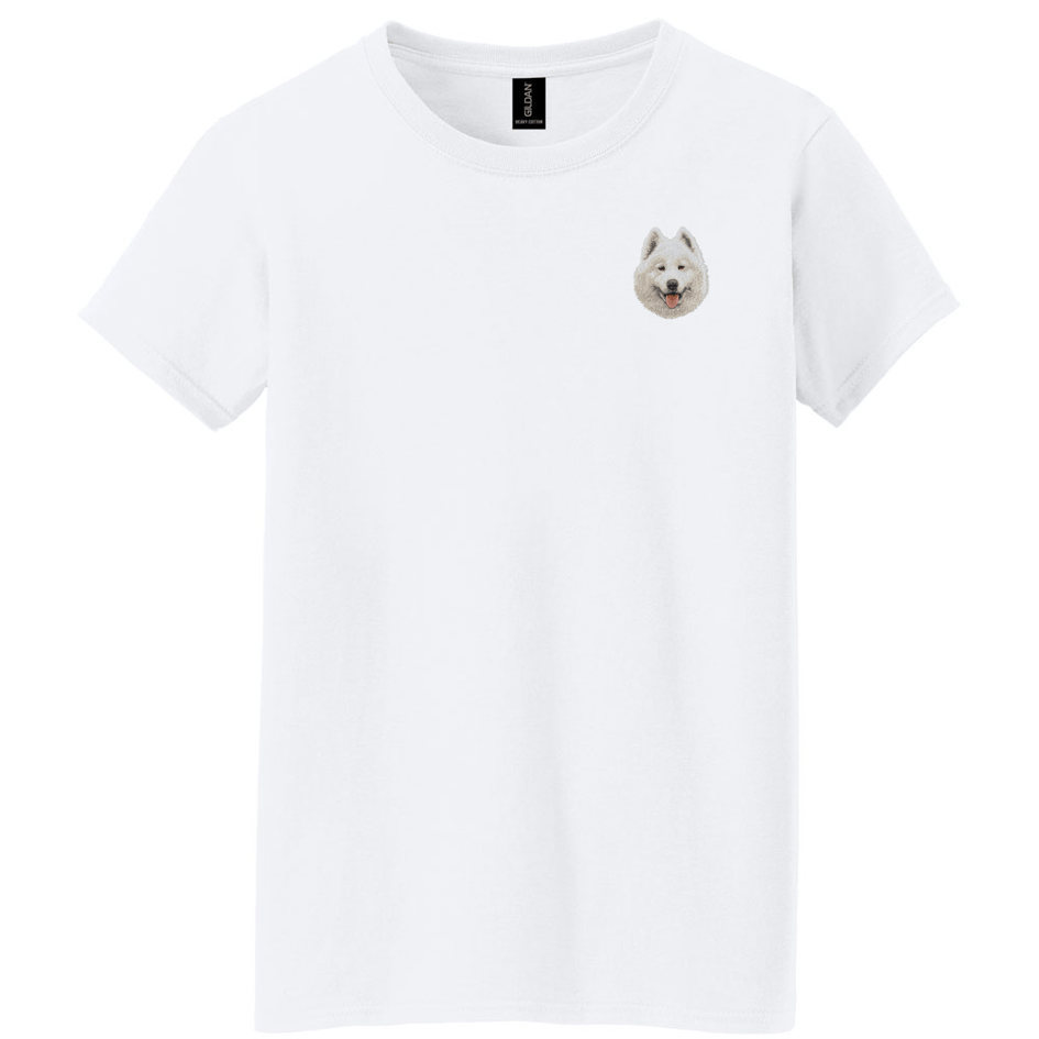 Samoyed Embroidered Women's T-Shirt