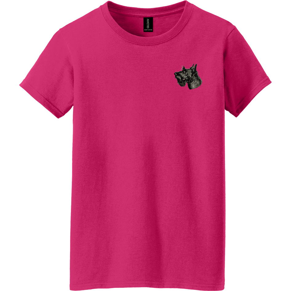 Scottish Terrier Embroidered Women's T-Shirt