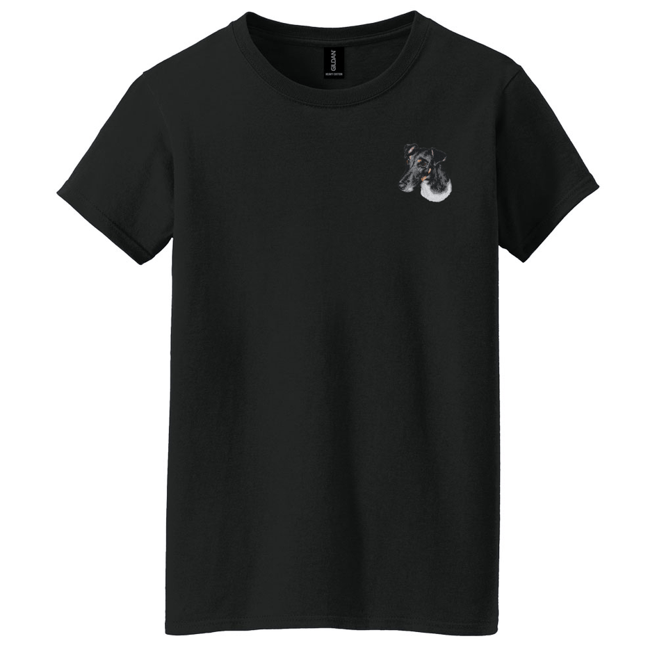 Smooth Fox Terrier Embroidered Women's T-Shirt