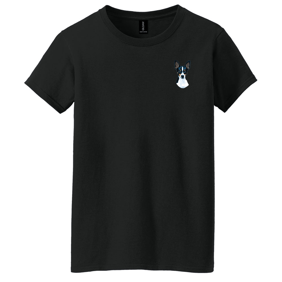 Toy Fox Terrier Embroidered Women's T-Shirt
